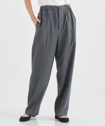 【THE TOKYO/ザトウキョウ】Light Washable Wool Easy Front Tuck Pants/ライトウォッシャブルイージーパンツ