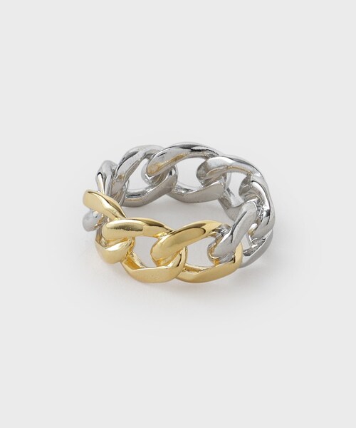 tk.TAKEO KIKUCHI(ティーケータケオキクチ)の「チェーンリング(リング・メンズ・シルバー/ゴールド/シルバー系/シルバー系1/ブラック系1/シルバー系2・13/17)」の4枚目の写真