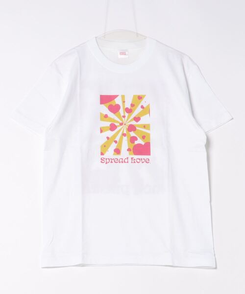 B.I.D.(ビーアイディー)の「《Spread Love》オリジナルプリント S/S T(Tシャツ/カットソー・レディース・ブラック/ホワイト・LARGE/MEDIUM/SMALL)」の2枚目の写真