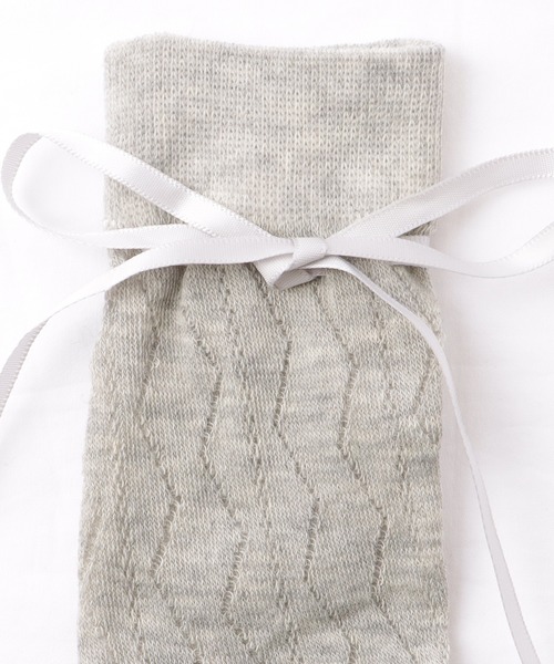 Lace Ladies（レースレディース）の「【6足セット】 ウエーブ レース ソリッドカラー クルー丈 ソックス（ソックス/靴下・レディース・ブラック/マルチ・FREE）」の8枚目の写真