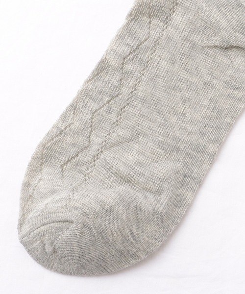 Lace Ladies（レースレディース）の「【6足セット】 ウエーブ レース ソリッドカラー クルー丈 ソックス（ソックス/靴下・レディース・ブラック/マルチ・FREE）」の10枚目の写真