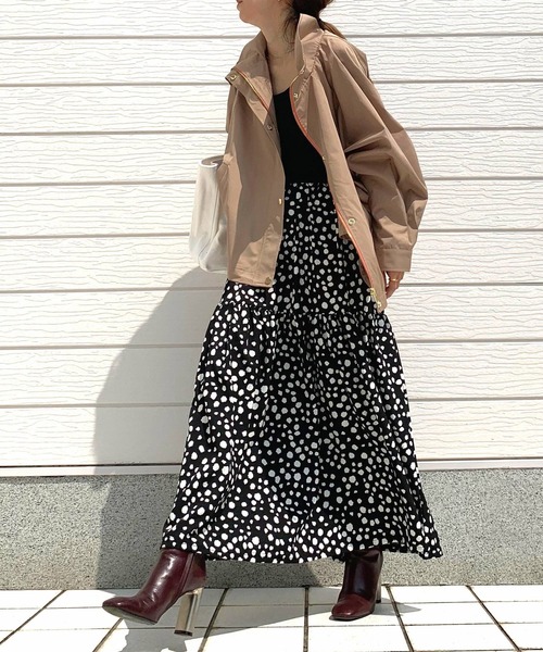 【セール】ダルメシアン柄スカート（スカート）｜Q（キュー）