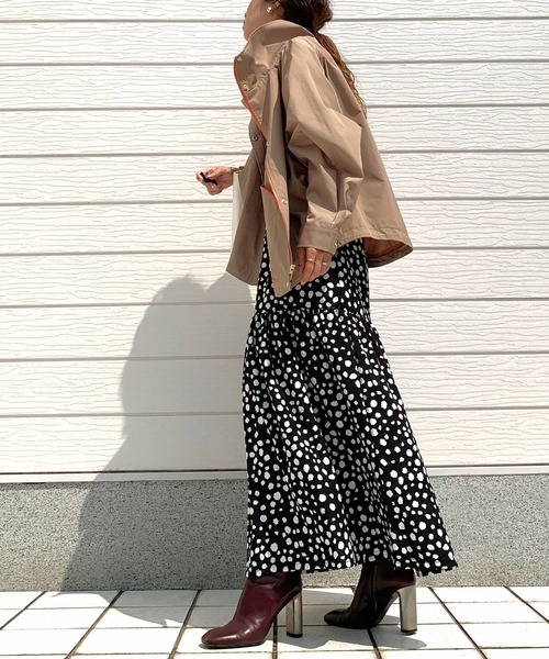 【セール】ダルメシアン柄スカート（スカート）｜Q（キュー）