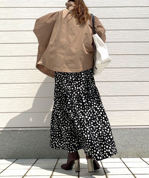 【セール】ダルメシアン柄スカート（スカート）｜Q（キュー）