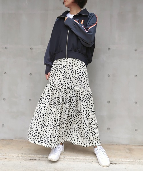 【セール】ダルメシアン柄スカート（スカート）｜Q（キュー）