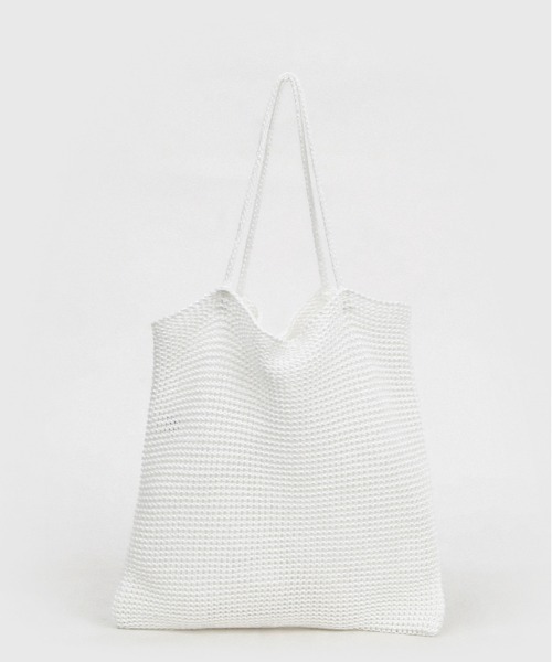 cache cache(カシュ カシュ)の「カシュカシュ cachecache / ラメ糸編みトートバッグ(トートバッグ・レディース・ピンク/グリーン/ホワイト/シルバー/ブルー/ブラック/ゴールド/シルバー系/マルチ・FREE)」の22枚目の写真