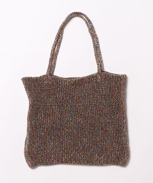 cache cache(カシュ カシュ)の「カシュカシュ cachecache / ラメ糸編みトートバッグ(トートバッグ・レディース・ピンク/グリーン/ホワイト/シルバー/ブルー/ブラック/ゴールド/シルバー系/マルチ・FREE)」の10枚目の写真