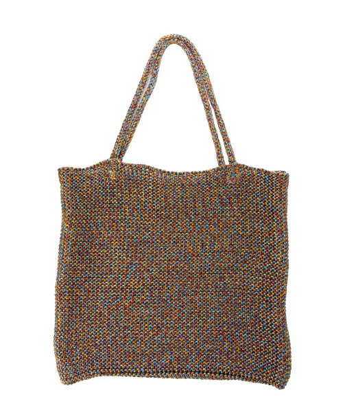 cache cache(カシュ カシュ)の「カシュカシュ cachecache / ラメ糸編みトートバッグ(トートバッグ・レディース・ピンク/グリーン/ホワイト/シルバー/ブルー/ブラック/ゴールド/シルバー系/マルチ・FREE)」の11枚目の写真