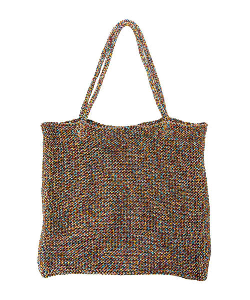 cache cache(カシュ カシュ)の「カシュカシュ cachecache / ラメ糸編みトートバッグ(トートバッグ・レディース・ピンク/グリーン/ホワイト/シルバー/ブルー/ブラック/ゴールド/シルバー系/マルチ・FREE)」の12枚目の写真