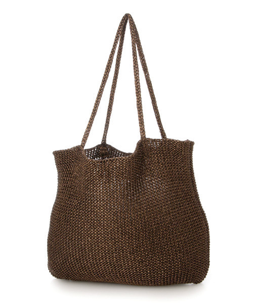 cache cache(カシュ カシュ)の「カシュカシュ cachecache / ラメ糸編みトートバッグ(トートバッグ・レディース・ピンク/グリーン/ホワイト/シルバー/ブルー/ブラック/ゴールド/シルバー系/マルチ/ブラウン/パープル・FREE)」の18枚目の写真