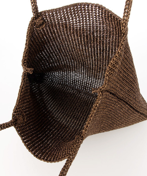 cache cache(カシュ カシュ)の「カシュカシュ cachecache / ラメ糸編みトートバッグ(トートバッグ・レディース・ピンク/グリーン/ホワイト/シルバー/ブルー/ブラック/ゴールド/シルバー系/マルチ/ブラウン/パープル・FREE)」の20枚目の写真