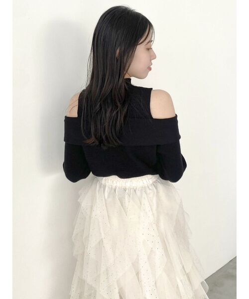 【２WAY】リボンニットプルオーバー dazzlin（ダズリン）の「2WAYリボンニットプルオーバー（ニット