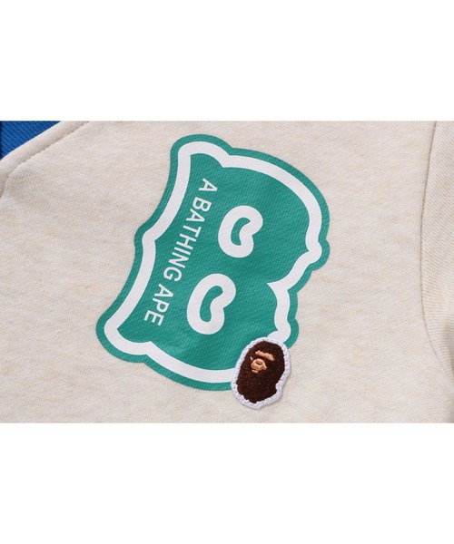 A BATHING APE（アベイシングエイプ）の「B MOTIF RELAXED FIT SWEAT CARDIGAN（カーディガン/ボレロ・キッズ・ブルー・130/110）」の4枚目の写真