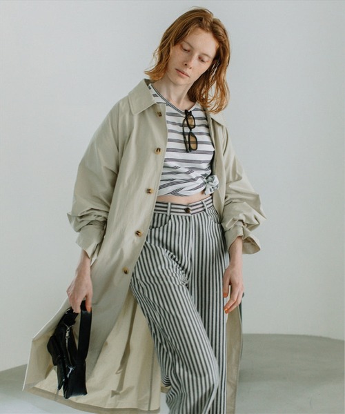 SUWDEE(スーディー)の「border compact tee(Tシャツ/カットソー・レディース・ホワイト・FREE)」の9枚目の写真