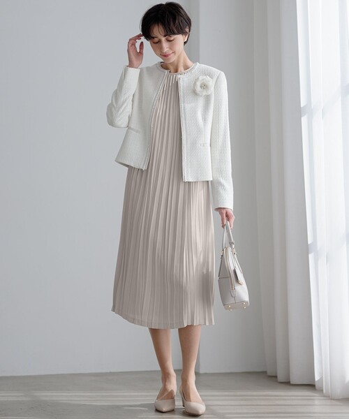 23区（ニジュウサンク）の「シャインツイード コサージュ（ブローチ/コサージュ・レディース・ブラック系2/ネイビー系/アイボリー系・F）」の8枚目の写真