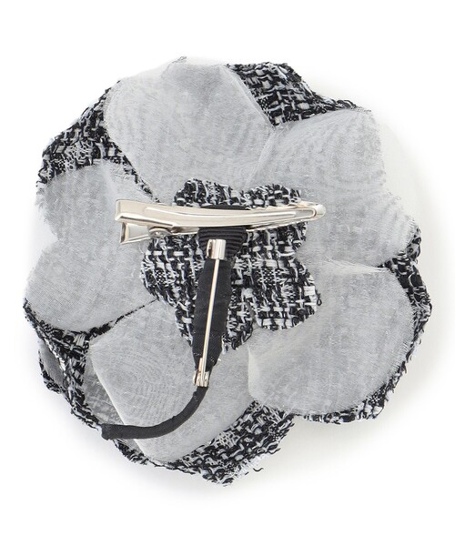 23区（ニジュウサンク）の「シャインツイード コサージュ（ブローチ/コサージュ・レディース・ブラック系2/ネイビー系/アイボリー系・F）」の9枚目の写真