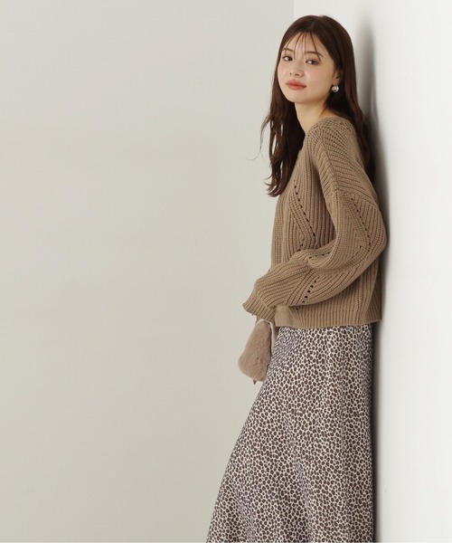 PROPORTION BODY DRESSING(プロポーションボディドレッシング)の「シンプルアイレットニット / 1214270917(ニット/セーター・レディース・カーキ/オフホワイト/ボルドー・SMALL/MEDIUM)」の21枚目の写真