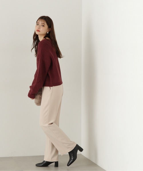 PROPORTION BODY DRESSING(プロポーションボディドレッシング)の「シンプルアイレットニット / 1214270917(ニット/セーター・レディース・カーキ/オフホワイト/ボルドー・SMALL/MEDIUM)」の15枚目の写真