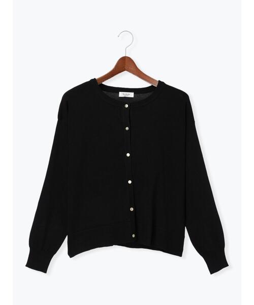 Te chichi TERRASSE(テチチテラス)の「クルーネックメタルボタンカーディガン(カーディガン/ボレロ・レディース・レッド/グリーン/ベージュ/ブラック・F)」の18枚目の写真