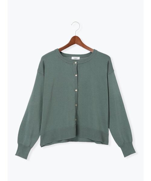 Te chichi TERRASSE(テチチテラス)の「クルーネックメタルボタンカーディガン(カーディガン/ボレロ・レディース・レッド/グリーン/ベージュ/ブラック・F)」の19枚目の写真