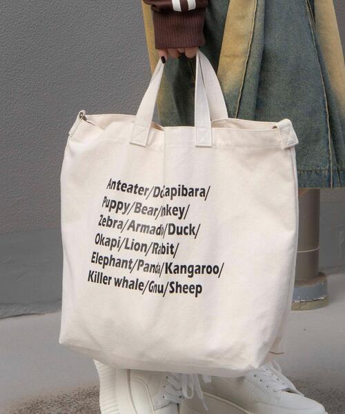 WEGO(ウィゴー)の「WEGO/2wayキャンバストート(ショルダーバッグ・レディース・その他1/その他2/その他3/その他5/その他6/その他4/その他9/その他7/その他10/その他8/その他11・FREE)」の3枚目の写真