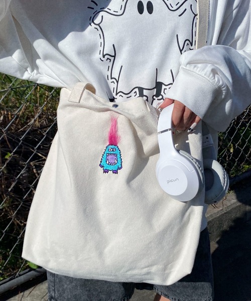 WEGO(ウィゴー)の「WEGO/2wayキャンバストート(ショルダーバッグ・レディース・その他1/その他2/その他3/その他5/その他6/その他4/その他9/その他7/その他10/その他8/その他11・FREE)」の10枚目の写真