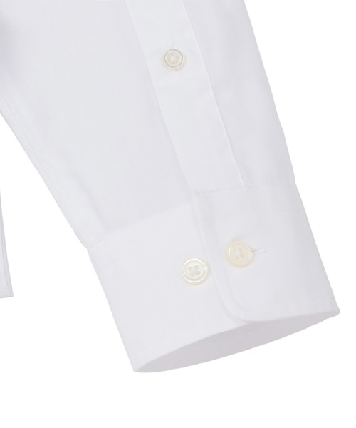 TOKYO SHIRTS(トウキョウシャツ)の「形態安定ノーアイロン カラーテープ ホリゾンタルワイド 長袖カジュアルシャツ(シャツ/ブラウス・メンズ・ホワイト・L/LL/M)」の2枚目の写真