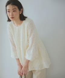 MATINEE LINE/フェザーペプラムブラウス/140514