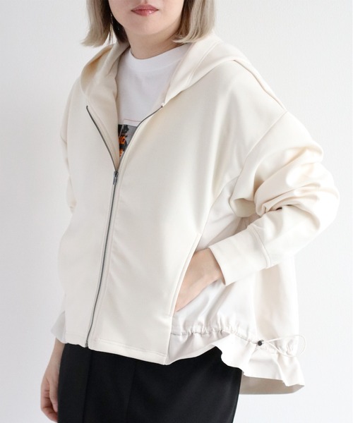 【セール】ダンボール異素材キリカエパーカー（パーカー）｜cepo（セポ）