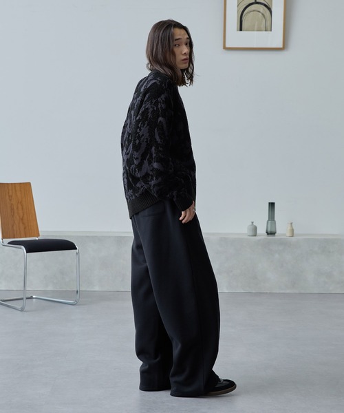 MONO-MART(モノマート)の「モールジャガードマルチパターンルーズクルーネックニット(ニット/セーター・メンズ・ブラック/スミクロ/ワイン/ダークネイビー・M/L)」の14枚目の写真