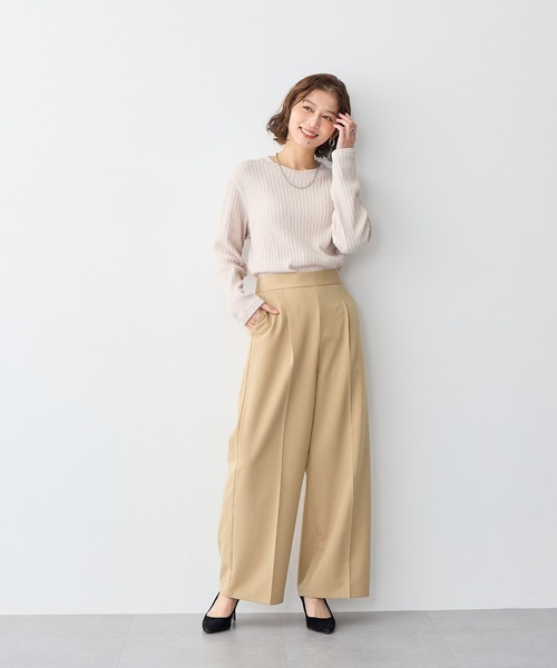 anyfee(エニフィー)の「【anyfee】プチハイネックTシャツ《大きいサイズ/プラスサイズ》(Tシャツ/カットソー・レディース・グリーン/オレンジ/ベージュ/ブラック・LL/3L/4L/5L)」の13枚目の写真