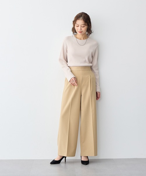 anyfee(エニフィー)の「【anyfee】プチハイネックTシャツ《大きいサイズ/プラスサイズ》(Tシャツ/カットソー・レディース・グリーン/オレンジ/ベージュ/ブラック・LL/3L/4L/5L)」の14枚目の写真