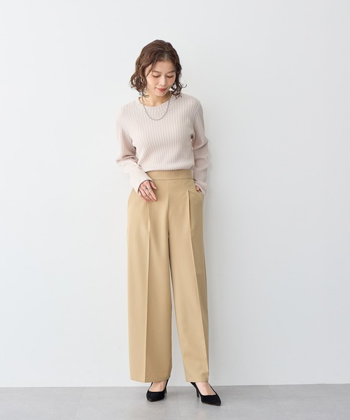 anyfee(エニフィー)の「【anyfee】プチハイネックTシャツ《大きいサイズ/プラスサイズ》(Tシャツ/カットソー・レディース・グリーン/オレンジ/ベージュ/ブラック・LL/3L/4L/5L)」の17枚目の写真