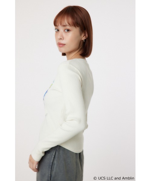 RODEO CROWNS WIDE BOWL（ロデオクラウンズワイドボウル）の「【BACK TO THE FUTURE】リブトップス（Tシャツ/カットソー・レディース・アイボリー/ブラック/イエロー・FREE）」の5枚目の写真