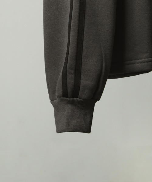 NILWAY（ニルウェイ）の「薔薇 刺繍 ハーフボタン スタンドネック スウェット（スウェット・メンズ・チャコール/ブラック/杢グレー/ブルー・MEDIUM/LARGE）」の11枚目の写真