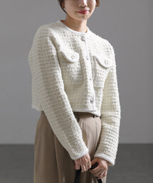 【TORRAZZO DONNA/トラッゾドンナ】Compact Knit Jacket
