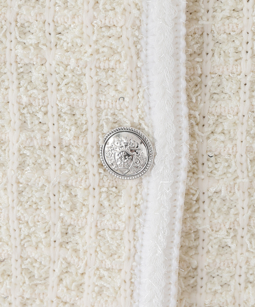 La TOTALITE(ラトータリテ)の「【TORRAZZO DONNA/トラッゾドンナ】Compact Knit Jacket(ノーカラージャケット・レディース・ブラック/アイボリー・FREE)」の19枚目の写真