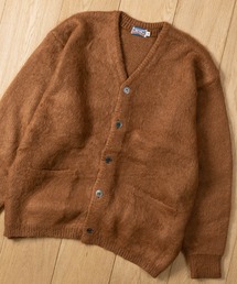 【22】モヘアタッチ ジャガード カラーカーディガン レオパード