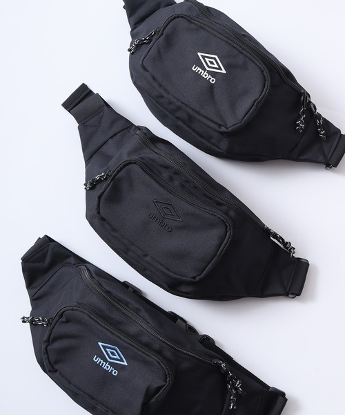 FUNALIVE（ファンアライブ）の「ｕｍｂｒｏ　刺繍ロゴボディバッグ（ボディバッグ/ウエストポーチ・レディース・ブラック/ブルー/ホワイト・FREE）」の3枚目の写真