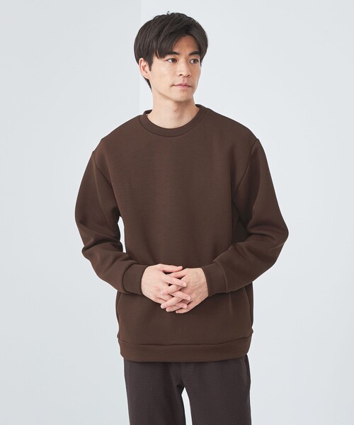 green label relaxing（グリーンレーベルリラクシング）の「ソフトダンボール クルーネック カットソー（Tシャツ/カットソー・メンズ・ダークグレー/ケリー/ダークブラウン/ライトグレー・S/M/L/XL）」の4枚目の写真