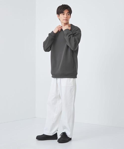 green label relaxing（グリーンレーベルリラクシング）の「ソフトダンボール クルーネック カットソー（Tシャツ/カットソー・メンズ・ダークグレー/ケリー/ダークブラウン/ライトグレー・S/M/L/XL）」の7枚目の写真