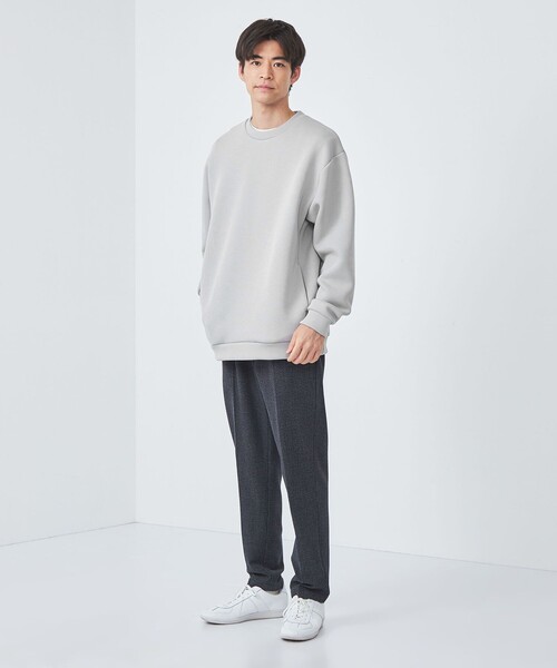 green label relaxing（グリーンレーベルリラクシング）の「ソフトダンボール クルーネック カットソー（Tシャツ/カットソー・メンズ・ダークグレー/ケリー/ダークブラウン/ライトグレー・S/M/L/XL）」の8枚目の写真