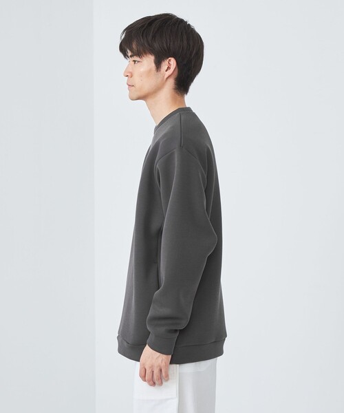 green label relaxing（グリーンレーベルリラクシング）の「ソフトダンボール クルーネック カットソー（Tシャツ/カットソー・メンズ・ダークグレー/ケリー/ダークブラウン/ライトグレー・S/M/L/XL）」の12枚目の写真