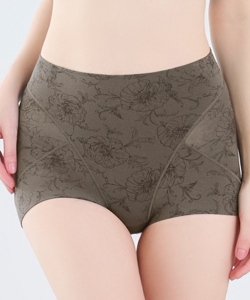 BRADELIS NEWYORK（ブラデリスニューヨーク）の「ゆきねえ365綿混モアらくすっぽりショーツ24 ブラデリス 補正下着 補整（ショーツ・レディース・グレイッシュベージュ/ブラック/ブルー/ピンク/モスグリーン/チャコール・L/M/3L/LL/4L/5L/S）」の2枚目の写真