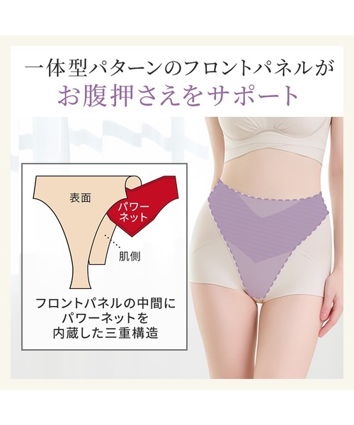 BRADELIS NEWYORK（ブラデリスニューヨーク）の「ゆきねえ365綿混モアらくすっぽりショーツ24 ブラデリス 補正下着 補整（ショーツ・レディース・グレイッシュベージュ/ブラック/ブルー/ピンク/モスグリーン/チャコール・L/M/3L/LL/4L/5L/S）」の10枚目の写真