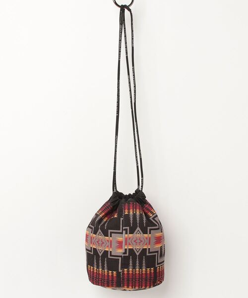 PENDLETON(ペンドルトン)の「【 PENDLETON / ペンドルトン 】コーデュロイ ドローバック 巾着バックCORDUROY DRAW BAG(ショルダーバッグ・レディース・オフホワイト/ブラック/ブルー・FREE)」の4枚目の写真