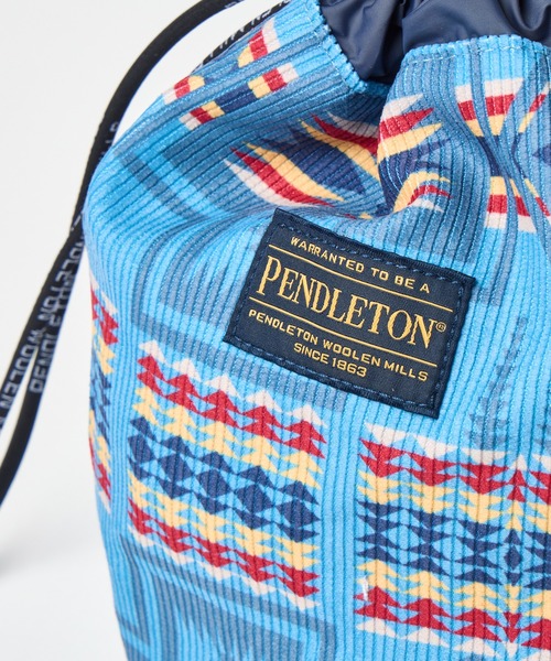 PENDLETON(ペンドルトン)の「【 PENDLETON / ペンドルトン 】コーデュロイ ドローバック 巾着バックCORDUROY DRAW BAG(ショルダーバッグ・レディース・オフホワイト/ブラック/ブルー・FREE)」の17枚目の写真