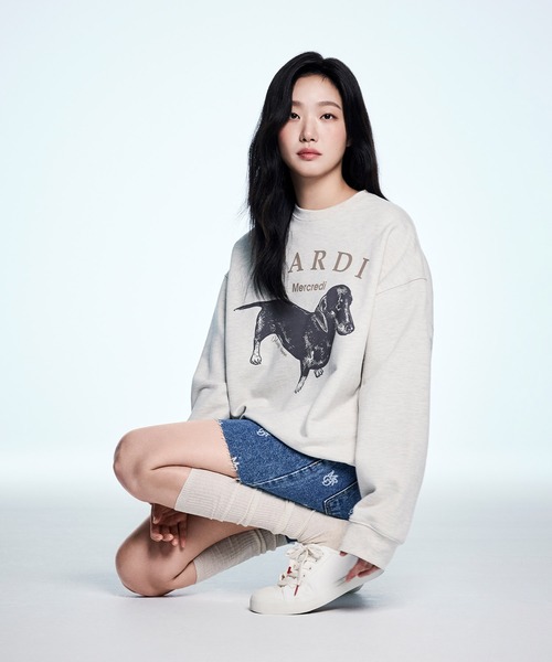 トレーナー スウェット SWEATSHIRT RAGLAN DDANJI レディース メンズ Mardi Mercredi トレーナー スウェット SWEATSHIRT RAGLAN