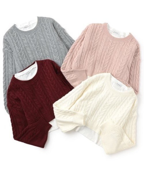 LOHEN /ローヘン　ミラノリブクロップドニット23SS /ホワイト LOHEN ローヘン ミラノリブクロップドニット トップス 23SS