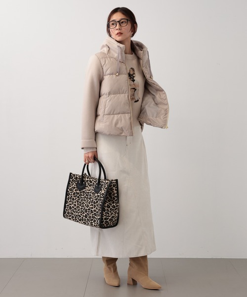 saloon（サルーン）の「SALOON(サルーン)/ワイドシャフトロングブーツ（ブーツ・レディース・ベージュ/ブラック・MEDIUM/LARGE/SMALL）」の14枚目の写真